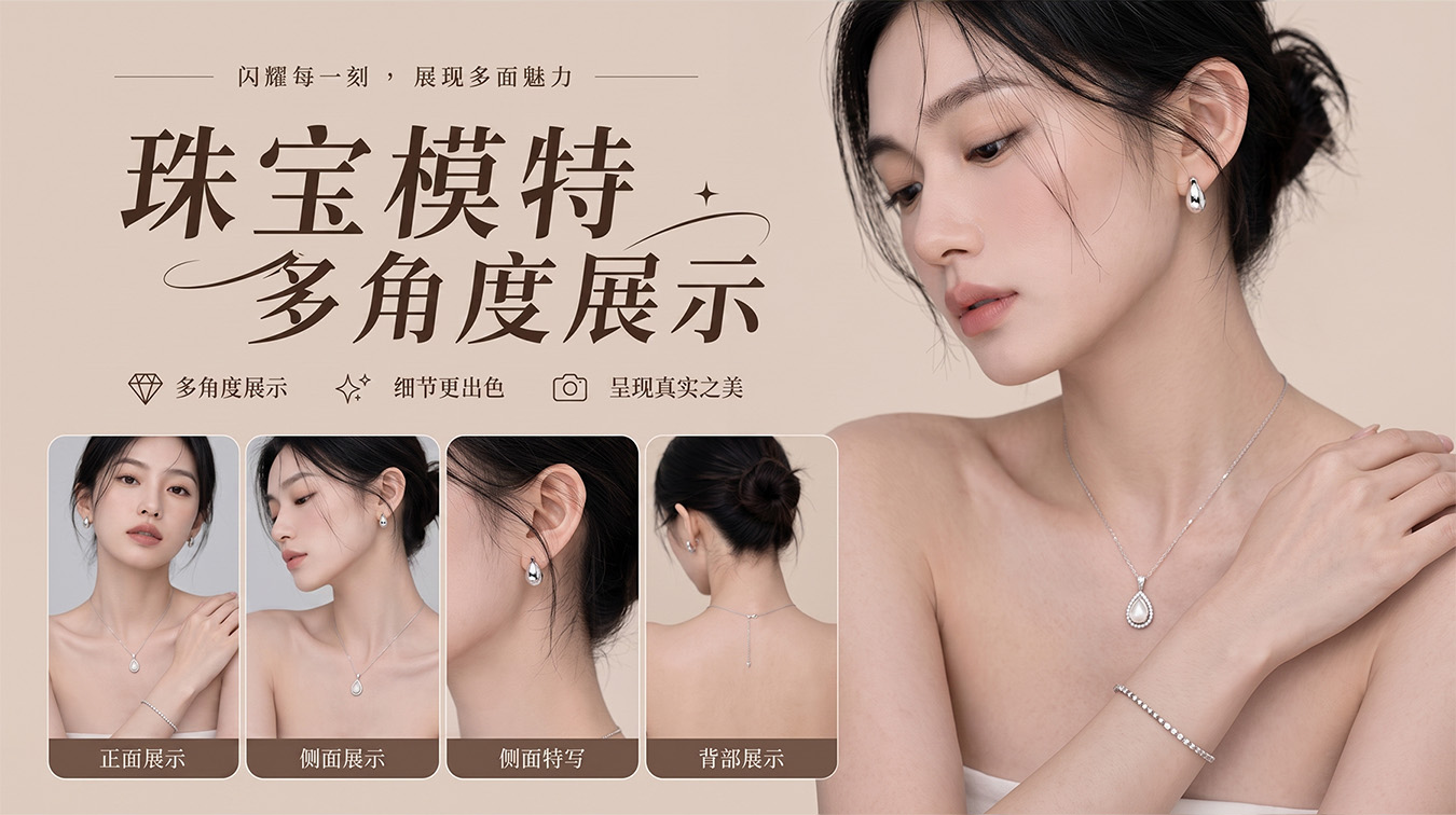 AI画布如何给模特生成多角度展示图？一个流程全搞定