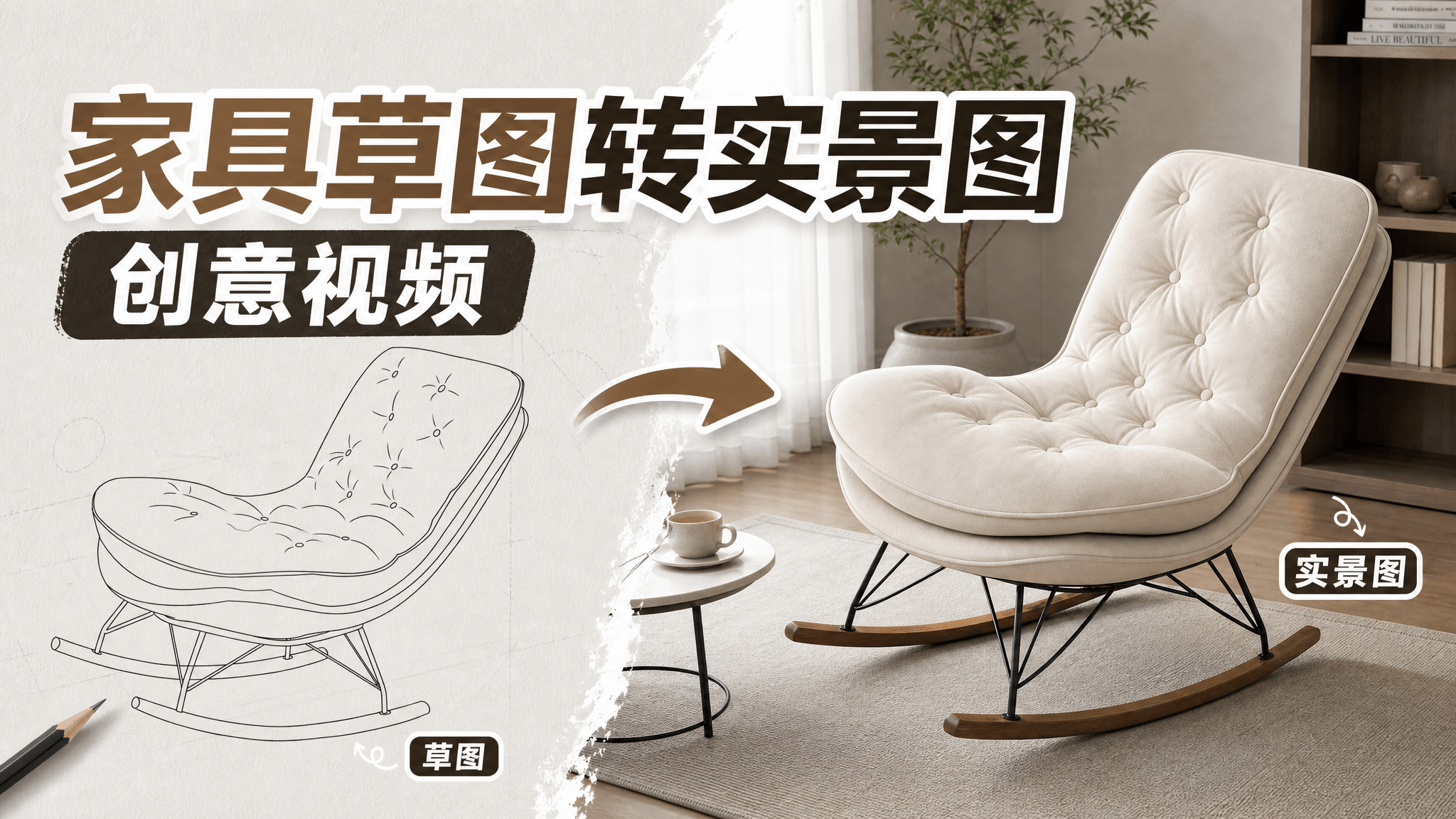 AI草图转实景，1套工作流直接搞定