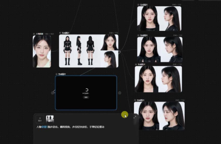 跑步姿态节点中已经出现一张白底侧面奔跑人物图。