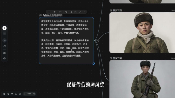 统一人物画风的通用角色提示词与角色设定图