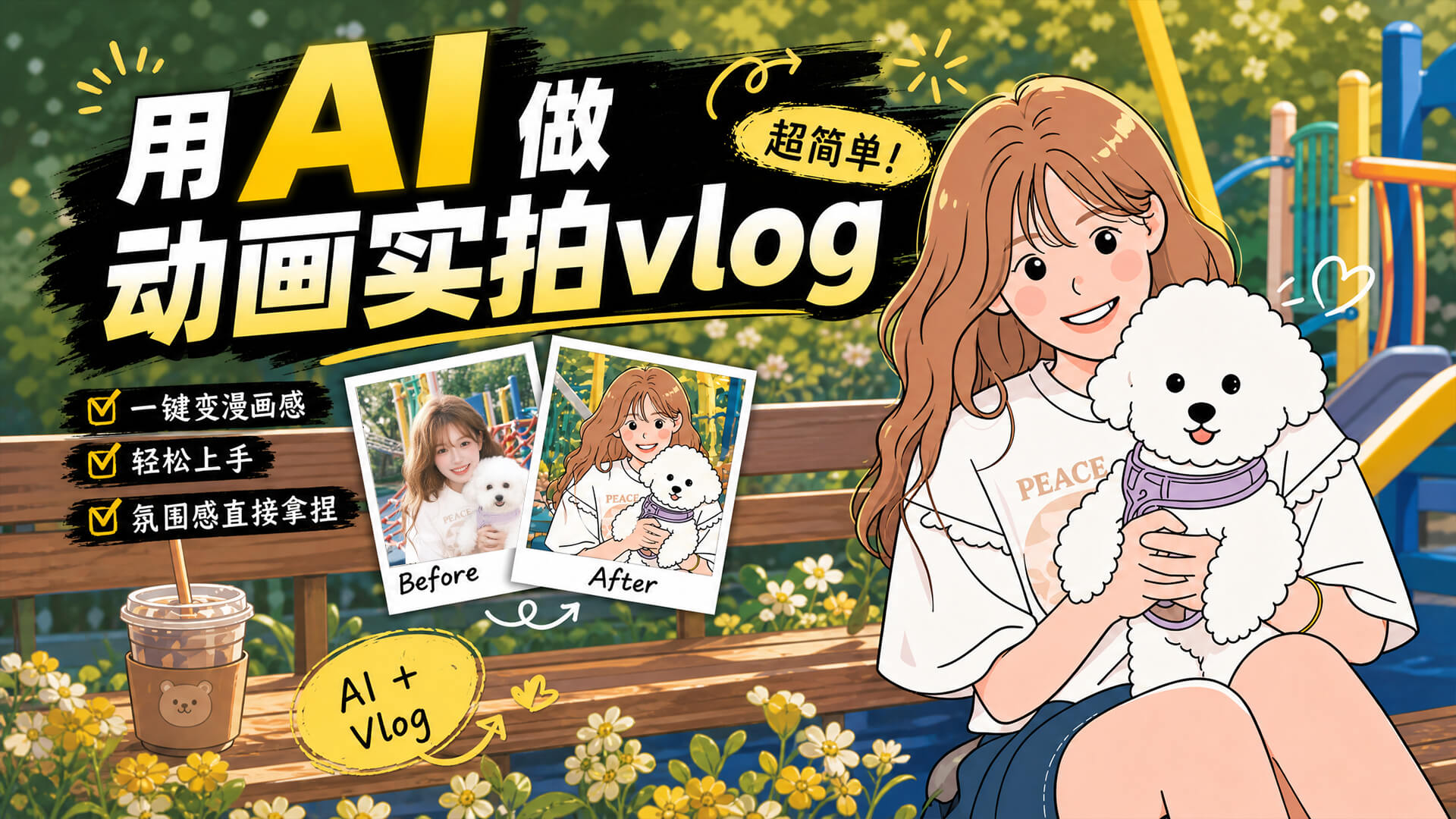 AI怎么做动画实拍vlog？小白也能5步上手