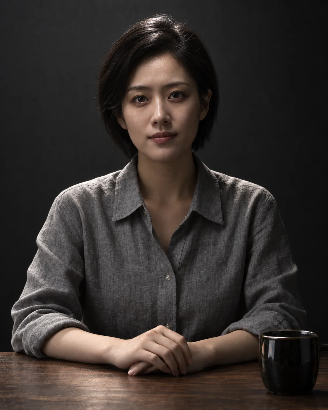 问题示例：眼窝仍然偏亮，对照下方光线修改方法