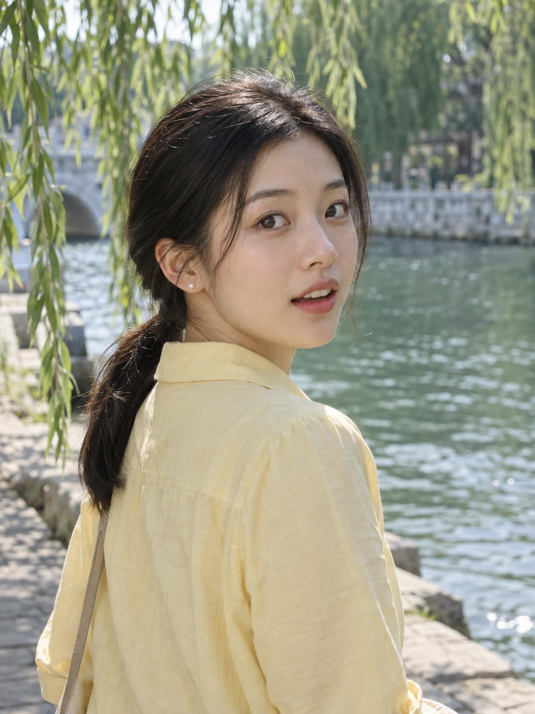 柳岸回眸